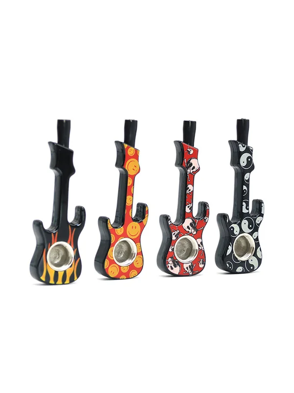 4PCS Metal Guitar Smoking Pipe 4PCS Metal Guitar Smoking Pipe