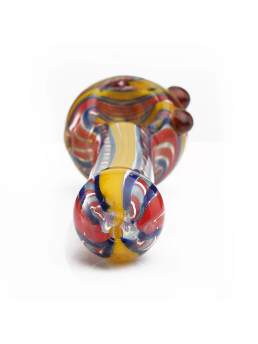 Glazed Striped Glass Pipe Detail