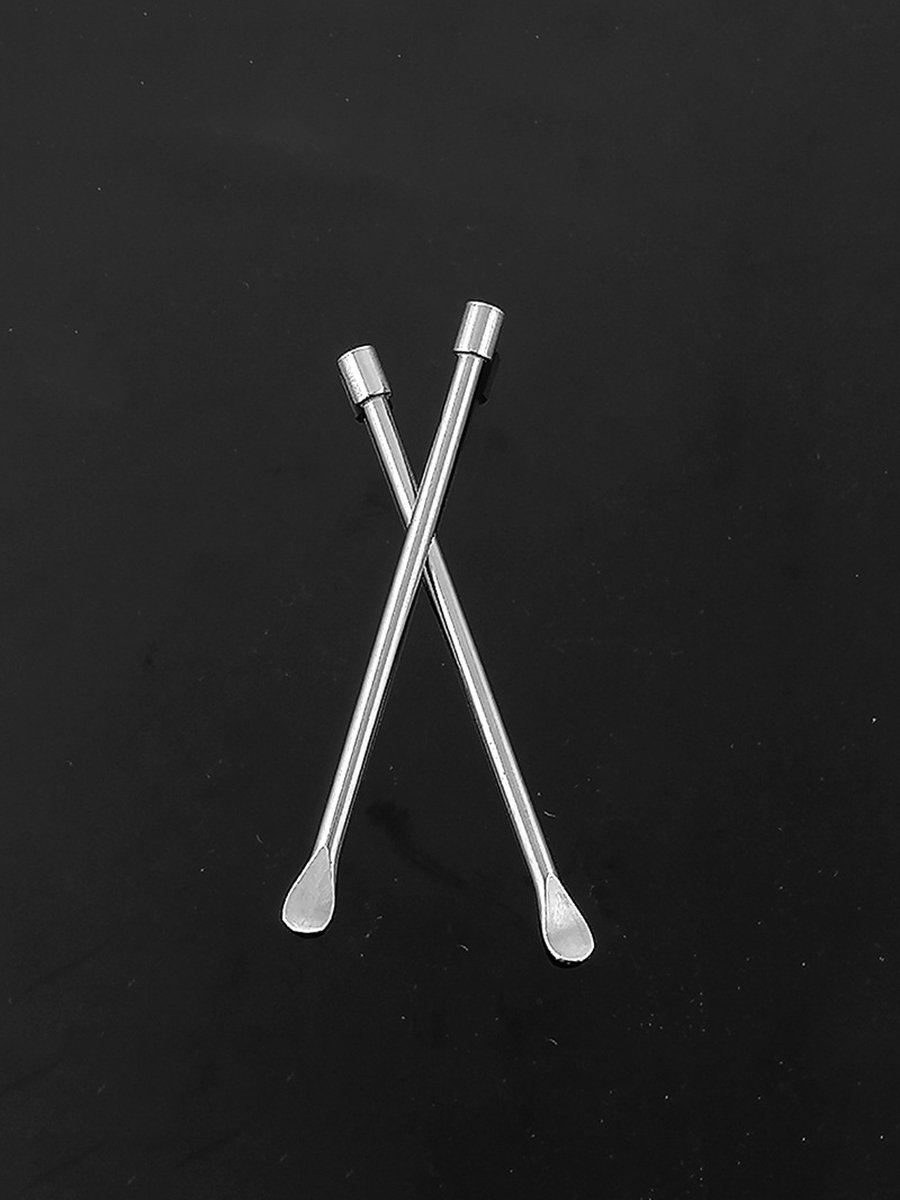 2Pcs Metal Dab Spoons