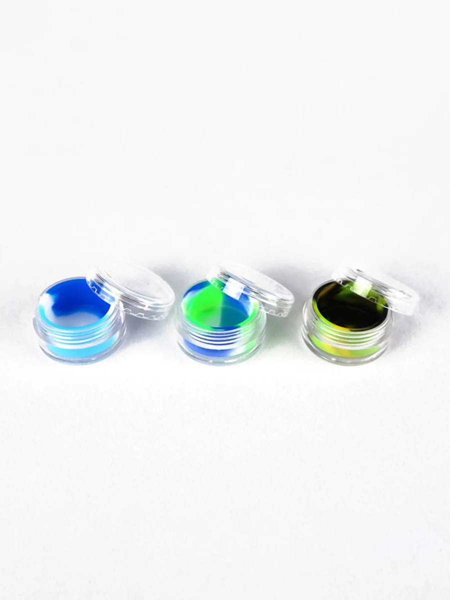 3pcs Acrylic Silicone Container Wax3
