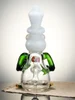 Lookah 8" Mini Cool Frog Themed Glass Dab Rig, Colors: White Jade, 7 image