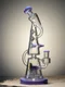 Lookah Bong 12&quot;Recycler Sprinkler Perc Baby Dinosaur Glass Water Pipe - Purple