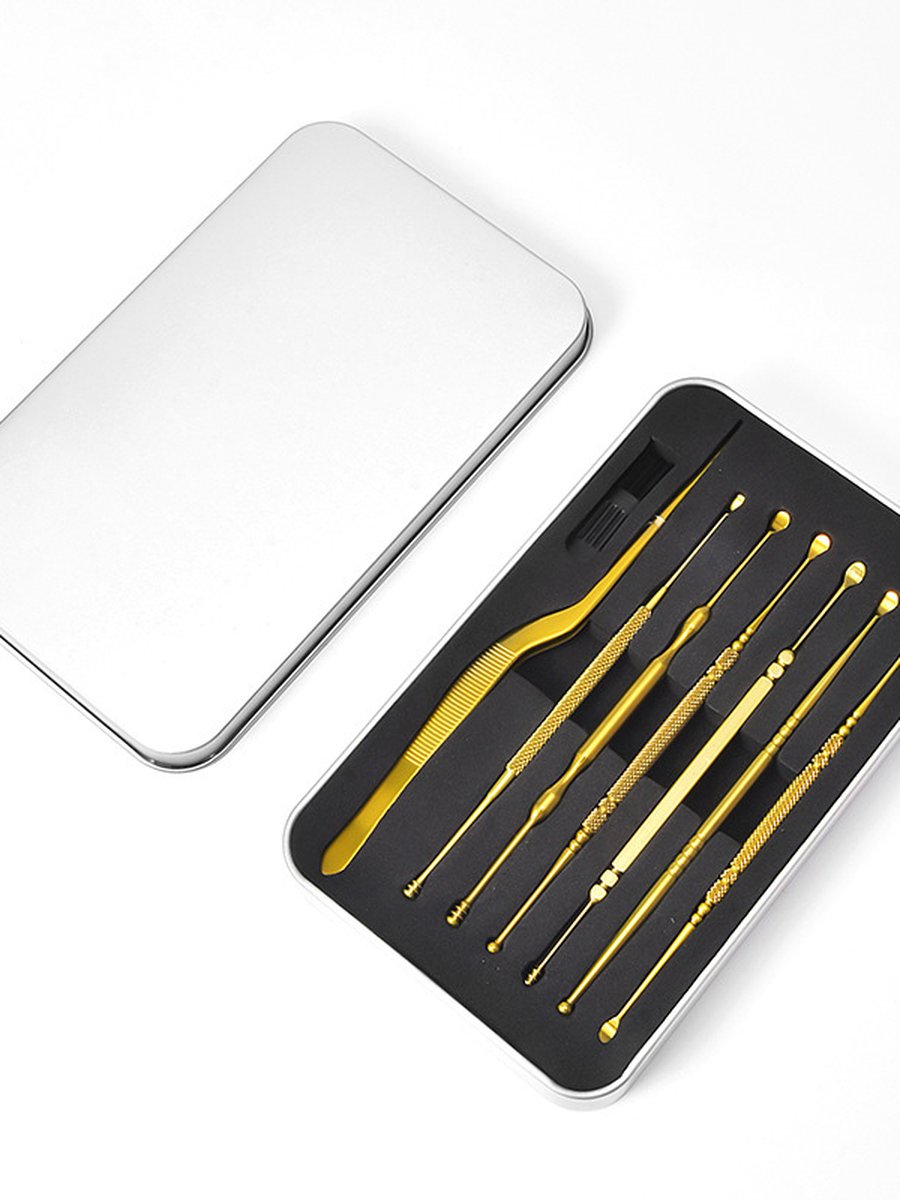 7PCS Rainbow Titanium Ear Picker Tool Set 7PCS Rainbow Titanium Ear Picker Tool Set
