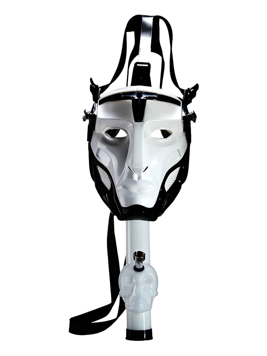Delta Warden Gas Mask Bong White Color
