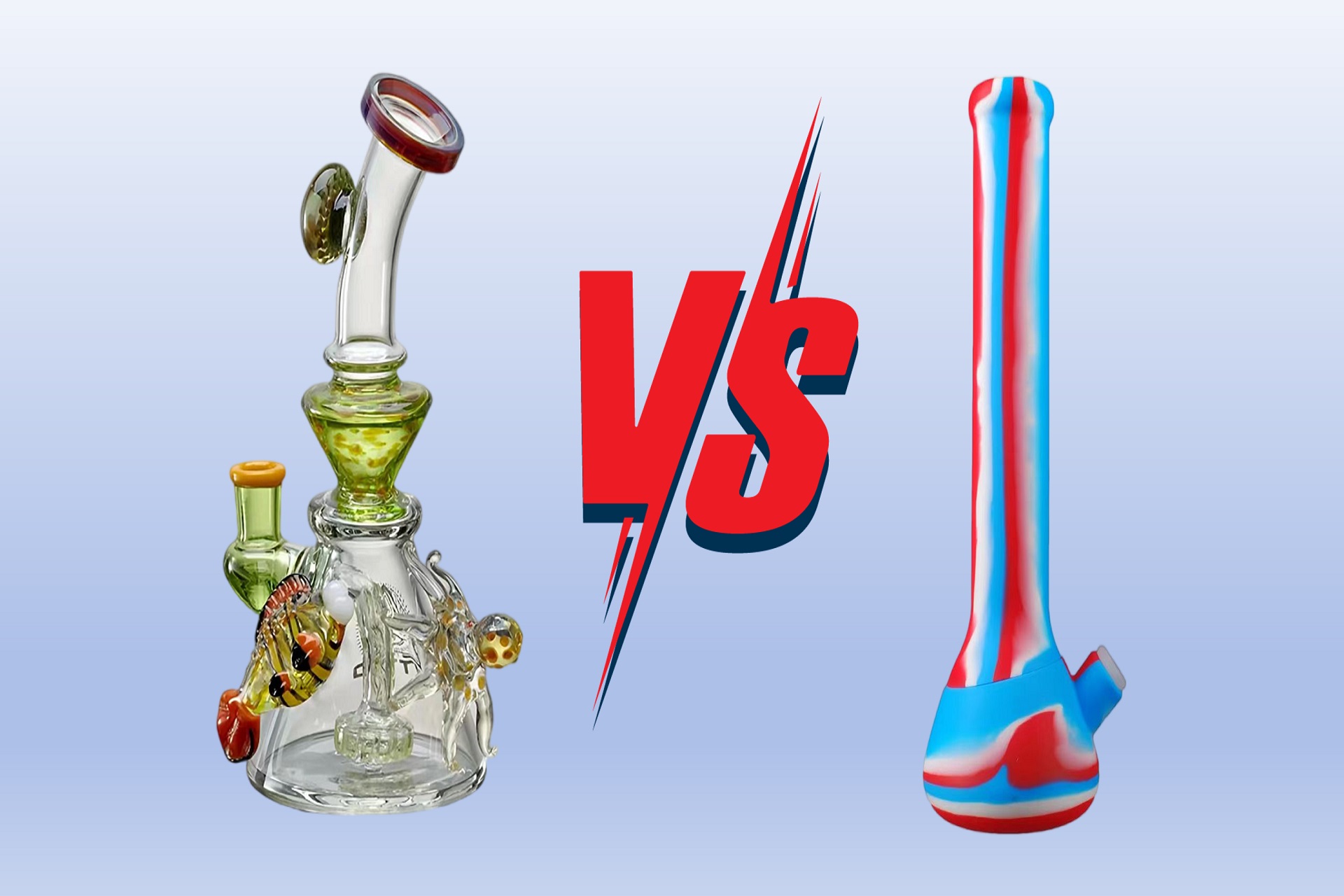Silicone Bongs vs Glass Bongs The Ultimate Bong Showdown LOOKAH
