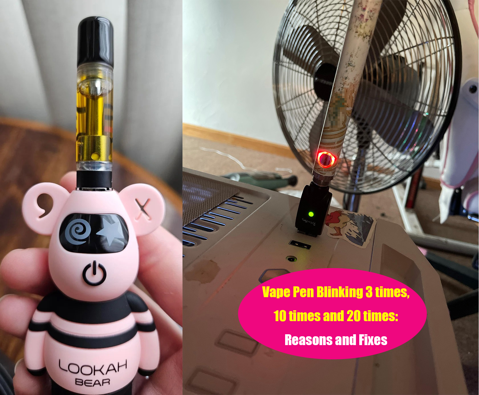 Vape Pen Blinking 3 times, 10 times and 20 times: Reasons and Fixes