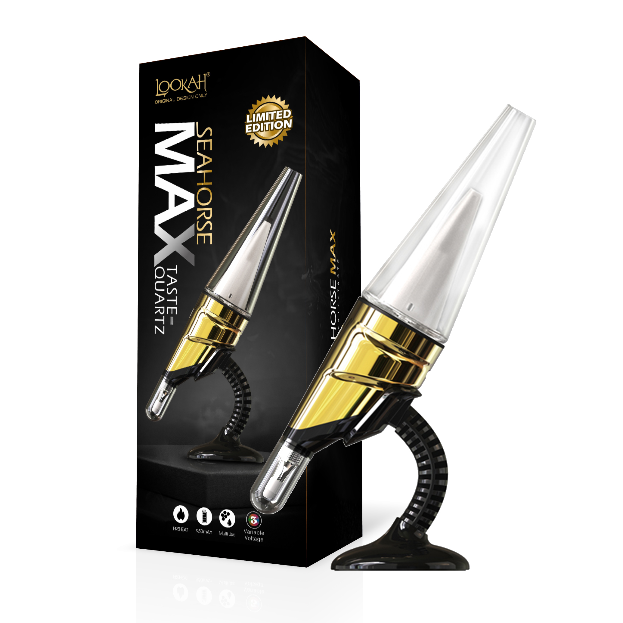 LOOKAH Seahorse Max Electric Nectar Collector Dab Pen With Bubbler