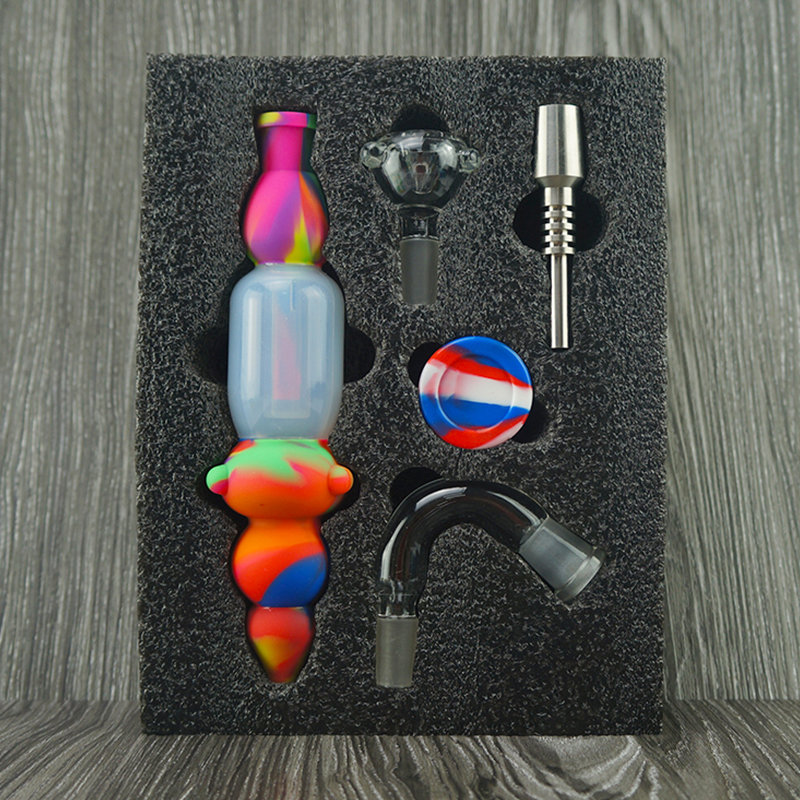 2-in-1 Silicone Pipe Nectar Collector Kit For Sale