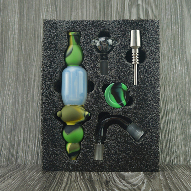 【新発売】 2-in-1 Silicone Pipe Nectar Collector Kit For Sale ライト・ランタン