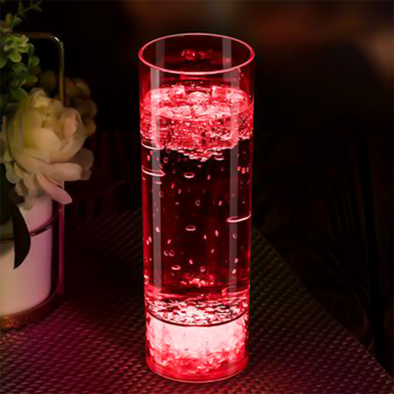Led Glassware Bar KTV Creative LED Glowing Tall Glass with LED Flashing Glowing Water ...