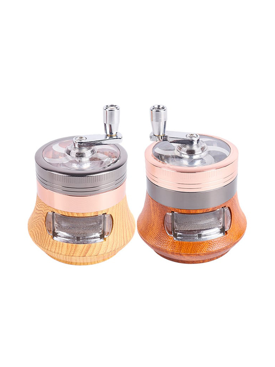 Hand Crank Wood Grain Herb Grinder For Sale