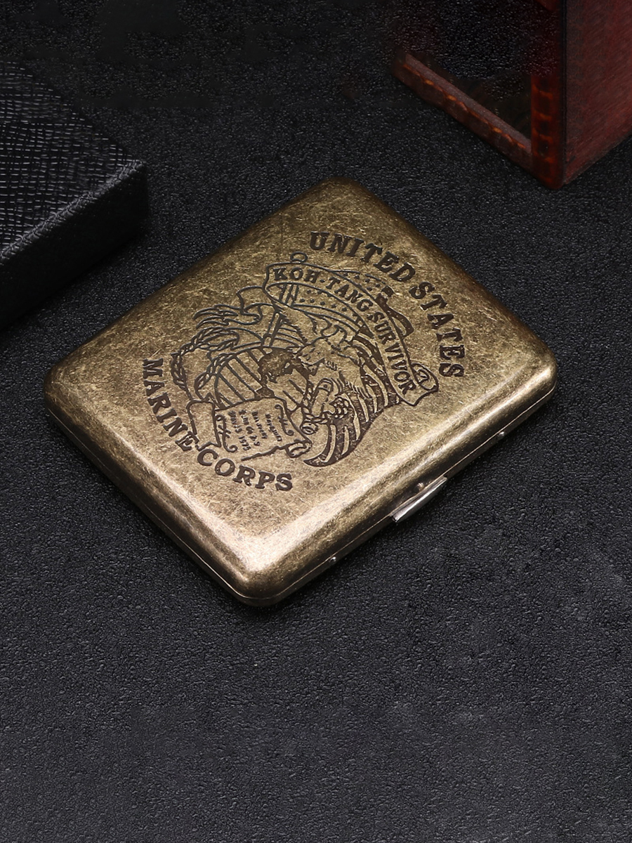 Men's Cigarette Joint Metal Holder Case (Holds 20 pieces)