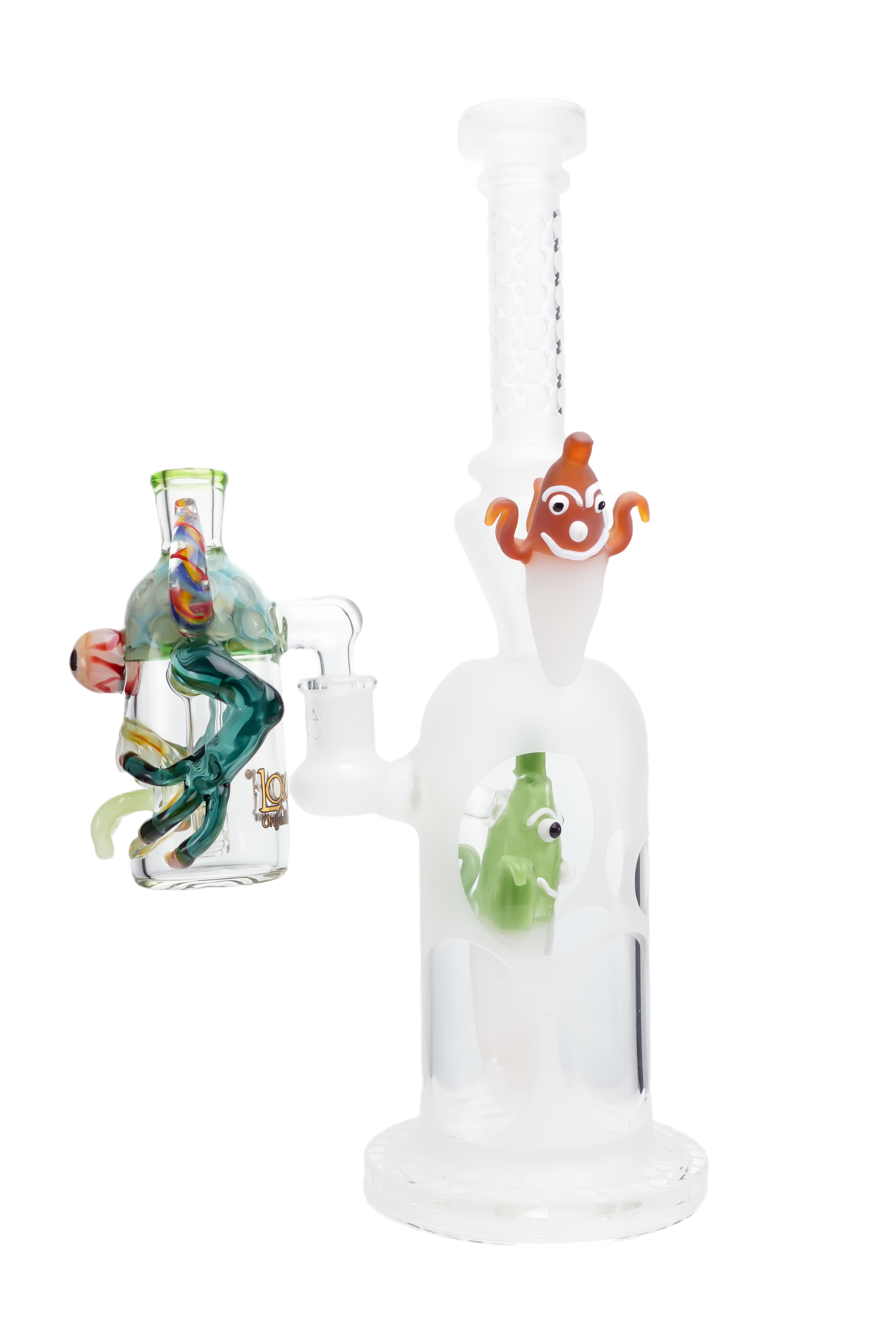 14mm Male 90° Playfull Monster Glass Ash Catcher - $76.40 | LOOKAH