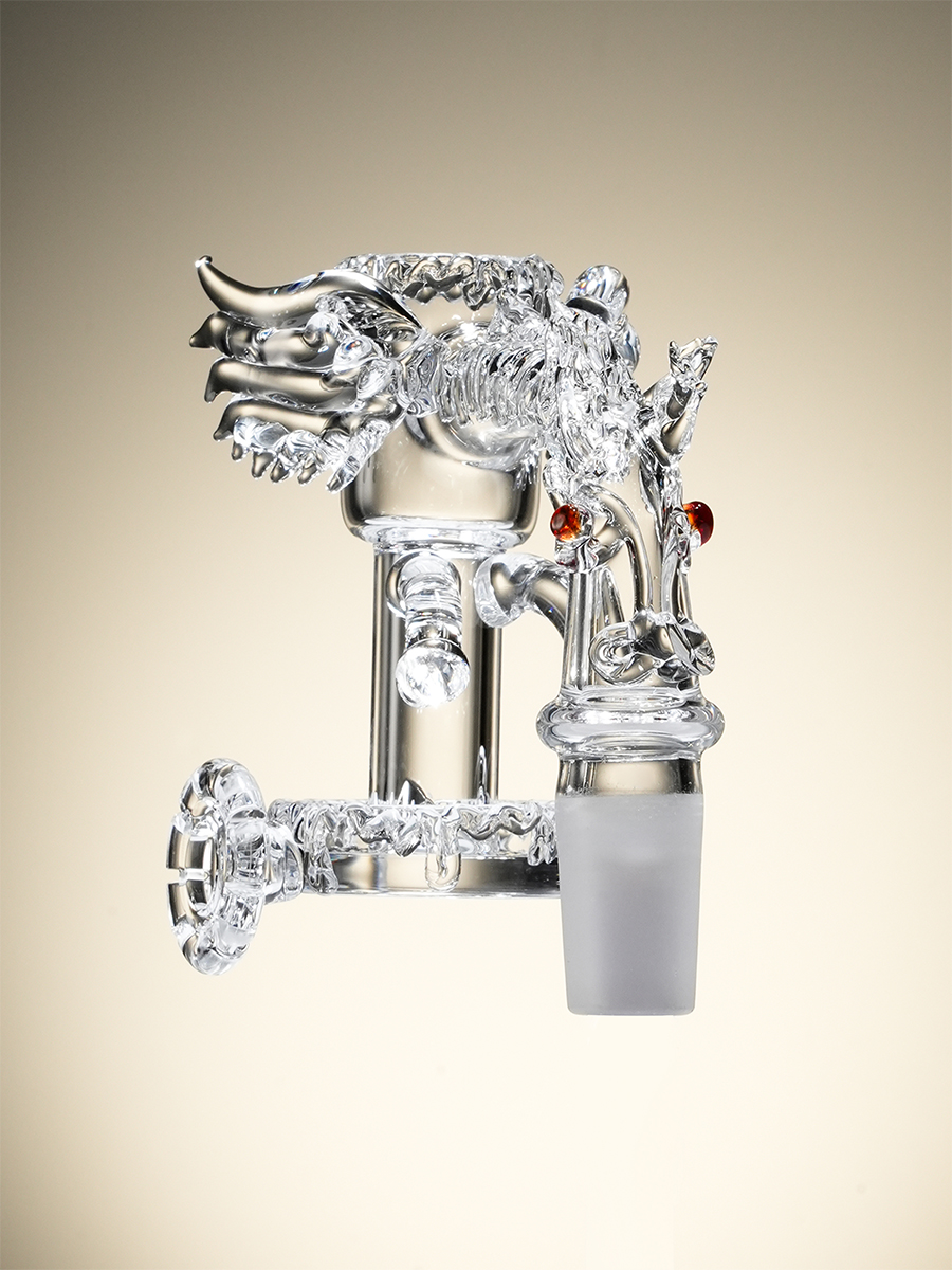 Gちゃん様 14kgf 14 MM Winged Beast Quartz Banger Nail for Sale