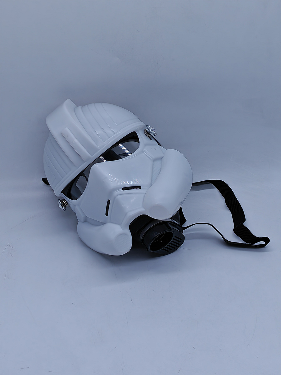thumbnail image 2 of Stormy Troops Gas Mask Bong – Predator Style Hookah / Shisha Smoke Pipe (Silicone/Acrylic) 2 of 6