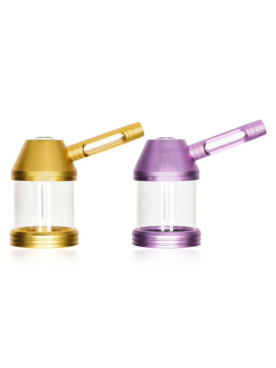 thumbnail image 2 of 9 Inch Premium Glass Bong – Thick Scientific Water Pipe / Hookah / Bubbler – Made In USA 2 of 6