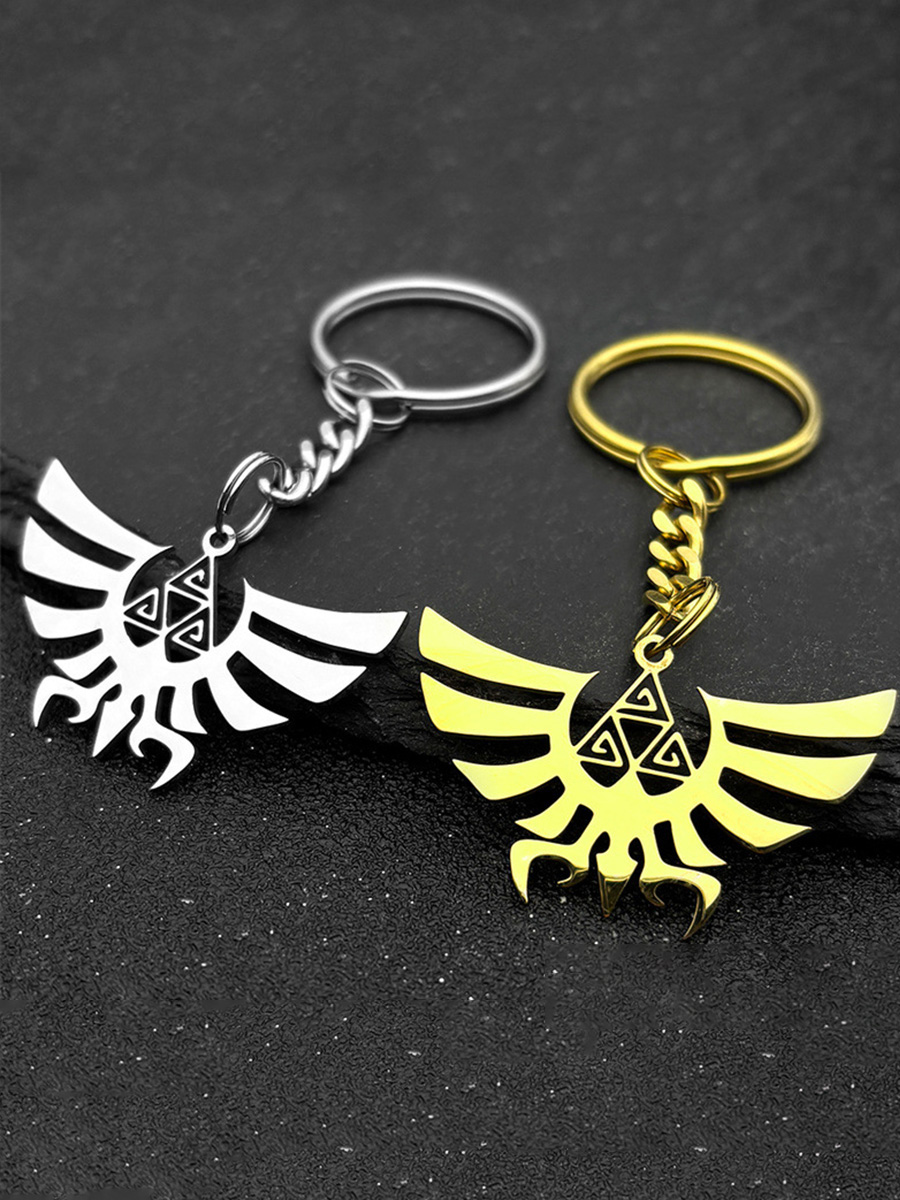 2PCS Legend of Zelda Stainless Steel Enamel Keychain - $19.99