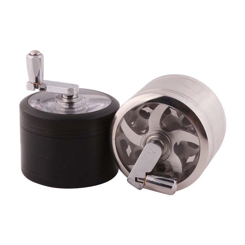 63mm 4Piece Hand Crank Herb Grinder For Sale