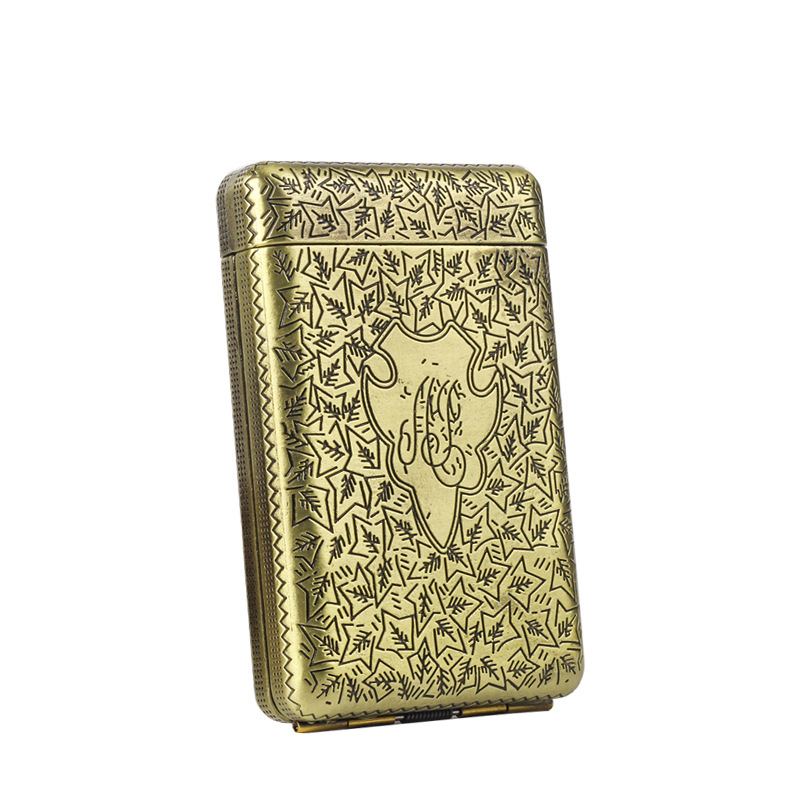 three piece cigarette case Wooden Set, 3-Piece, with Metal Cigarette Stick Cleaning Hook Three Open Cigarette Case (Holds