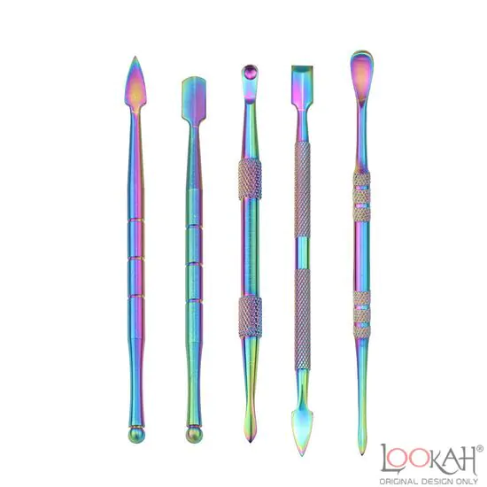 Gold Rainbow Silver Tool Digging Smoke Wax Oil Dab Pick Tool Titanium Dry  Herb Pen Kit Tobacco Pipe Enail Kit Silicone Tips Plastic Tube From  Happypart, $1.05