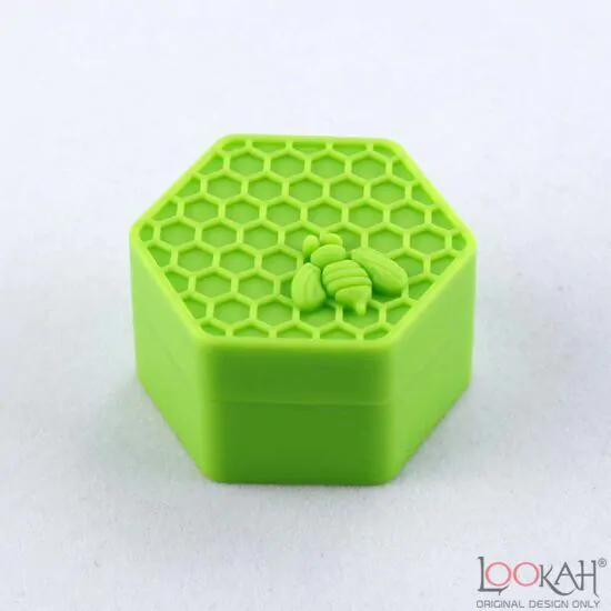 Silicone Storage Container 26ml Capacity honeycomb & Bee Ultra Durable  multiple Colors ONE EACH 