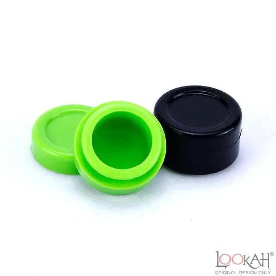 5pcs Round Silicone Wax Container